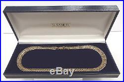 Beautiful. 375 9CT GOLD Double Curb Chain Necklace, BOXED 13.04g V29 B12
