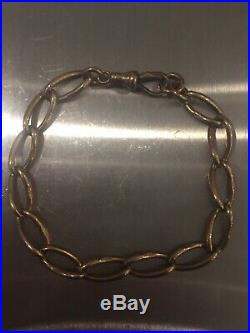 Beautiful Antique 9ct Gold Albert Chain Bracelet 8 17g Hallmarked On All Links
