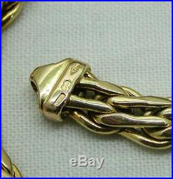 Beautiful Heavy 9ct Gold Fancy Link Designer Chain By Uno A Erre