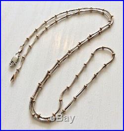 Beautiful Ladies Vintage Two Coloured 9CT Gold Ladies Necklace Chain 19 inch