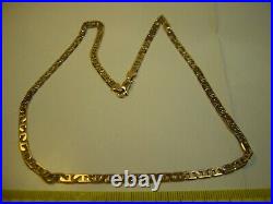 Beautiful Solid 9ct Gold 18 Vintage Rare Mariner Necklace Quality-heavy/strong