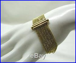 Beautiful Stylish 9ct Gold Multi Strand Bracelet