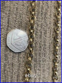 Belcher chain 9ct Yellow gold Solid Textured 30