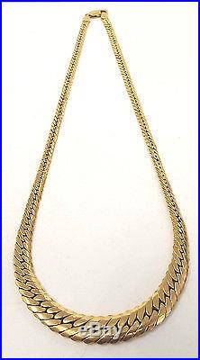 Boxed. 375 9CT GOLD 18 Italian IBB LONDON Curb Chain Necklace, 10.58g V20 C59