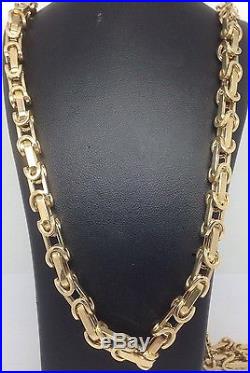 Brand new HEAVY 9ct Gold Fancy Belcher Chain- 30inch 40.6g Uk Hallmark RRP £1895