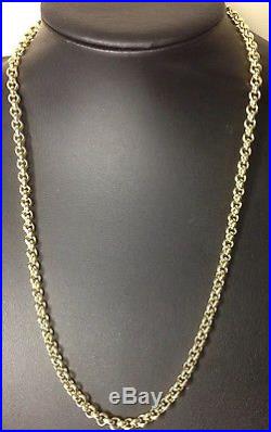Brand new HEAVY Solid 9ct Gold Belcher Chain- 20inch 42g Uk Hallmark RRP £1890