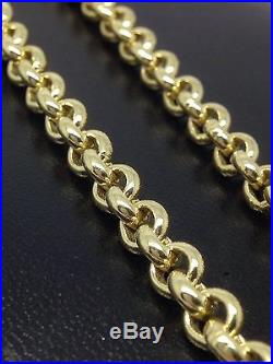 Brand new HEAVY Solid 9ct Gold Belcher Chain- 30inch 61g Uk Hallmark RRP £2745