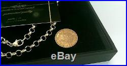 Brand new! Stamped, men's solid 9ct gold belcher chain, necklace