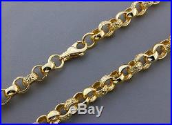 British Hallmarked 9 ct Gold Heavy Belcher Chain 29.5 110.4 G RRP £4200 BDB6