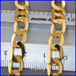 British Hallmarked 9ct Gold Solid Curb Link Chain 20 RRP £1200 BAV11
