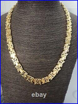 Byzantine Chain 9ct Solid Gold 158 grams 24 Heavy