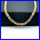 Byzantine KING 9ct Yellow Gold 2mm Semi-Solid Square Chain 18 Men's & Ladies