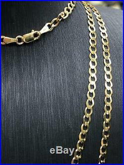 CURB Chain Bracelet Necklace 9ct 375 Yellow Solid GOLD 4MM ALL SIZES BRAND NEW