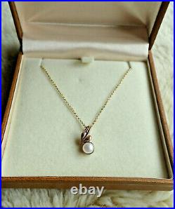 Clogau 9ct Gold Tree Of Life Pearl Pendant With 20 Belcher Chain