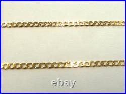 Curb Anklet 9ct Gold Solid Curb Link Fully Hallmarked Ankle Bracelet 9ct Gold