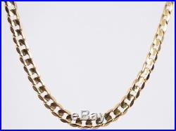 Curb Chain Necklace 9ct Gold Ladies Gents Solid 375 I35