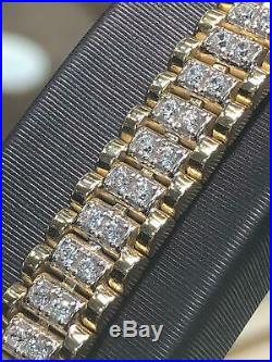 Cz Stones Bracelet Style 375 9CT Yellow Gold Genuine 9mm 7.5 25.8gr Brand NEW