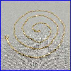 Dainty & Fine 9ct Yellow Gold Anchor Mariner Chain Necklace 16 18 20 22 24