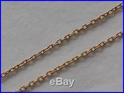 Edwardian Antique 9ct Gold Peridot Ladies Pendant & Chain Necklace