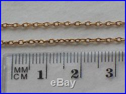 Edwardian Antique 9ct Gold Peridot Ladies Pendant & Chain Necklace