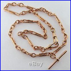Edwardian Antique UK Hallmarked 9ct Gold Fancy Fob Chain 20 RRP £1320 (OB2)