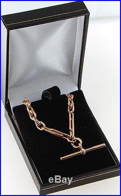 Edwardian Antique UK Hallmarked 9ct Gold Fancy Fob Chain 20 RRP £1320 (OB2)