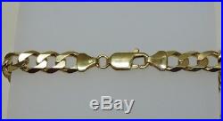 Excellent Heavy 9ct Solid Gold Curb Chain Necklace 57.3 Gram 2oz 24 in (17900L)