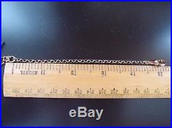 FAB Victorian 9ct GOLD ALBERTINA TASSEL T-BAR DOG CLIP Watch Chain Bracelet 7.7g