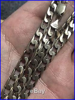 Fabulous 9ct Gold 21 Solid Plain Curb Link Chain Necklace HEAVY 30.05g