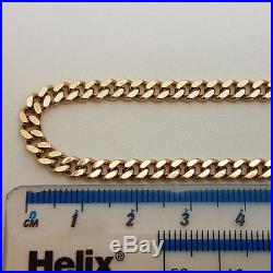Fabulous 9ct Gold 22 Plain Curb Link Chain. Goldmine Jewellers
