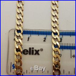 Fabulous 9ct Gold 22 Plain Curb Link Chain Necklace. Goldmine Jewellers