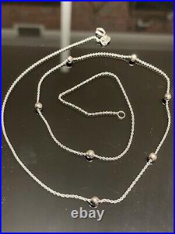 Fabulous 9ct White Gold Station Necklace Condition Is New