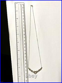 Fabulous 9ct Yellow & White Gold And Diamond Heart Necklace, Chain And Pendant