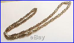 Fabulous Quality Heavy Vintage Unusual Fancy Link Ladies Or Gents 9ct Gold Chain