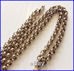 Fabulous Quality Very Heavy Hallmarked Solid 9ct Gold Belcher Chain & 9ct Cross