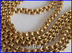 Fine 9ct / 9k 375 gold Victorian guard chain