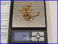 Fine Edwardian 9ct Gold DOUBLE ALBERT WATCH CHAIN. C1910 30g