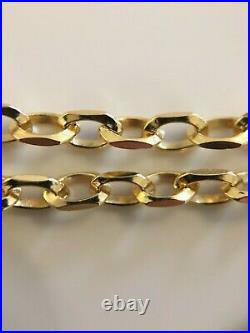 Fine Quality Ladies 7 Vintage Solid 9ct Yellow Gold Fancy Link Bracelet Chain
