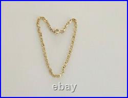 Fine Quality Ladies 7 Vintage Solid 9ct Yellow Gold Fancy Link Bracelet Chain