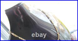 Fine fancy link 9ct gold 18 inch long chain necklace 5.2G