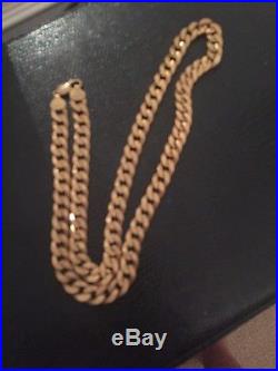 Fully Hallmarked 9ct Gold Curb Chain 58.5g Not Scrap Gold