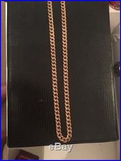 Fully Hallmarked 9ct Gold Curb Chain 58.5g Not Scrap Gold