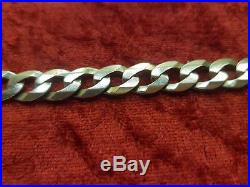 GENUINE 9CT GOLD CHUNKY CURB CHAIN NECKLACE 61CM LENGTH 62 GRAMS (refWG)