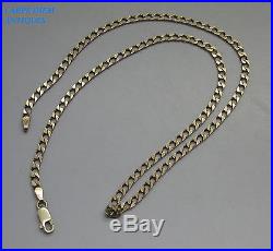 GOOD HEAVY SOLID 9CT GOLD CHAIN LINK NECKLACE, 11.5g, 48CM LONG, BIRMINGHAM 1997