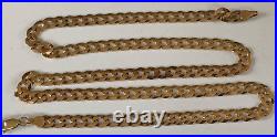 GOOD QUALITY 20 Inch 9CT GOLD CHAIN NECKLACE flat curb type
