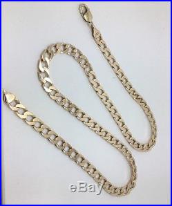 Gents Extra HEAVY SOLID 9ct Gold Curb Chain 26inch 69g RRP £3200