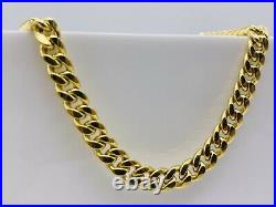 Genuine 9ct Yellow Gold 6mm Chunky Mens Cuban Chain Necklace 20 New