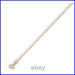 Gold 9 carat Classic 1.1mm Traditional Style Curb Chain 9ct Gold Necklace 1.7g