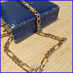 Gold 9ct Figaro link chain. 20.10gm