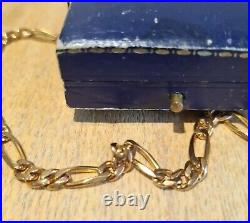 Gold 9ct Figaro link chain. 20.10gm